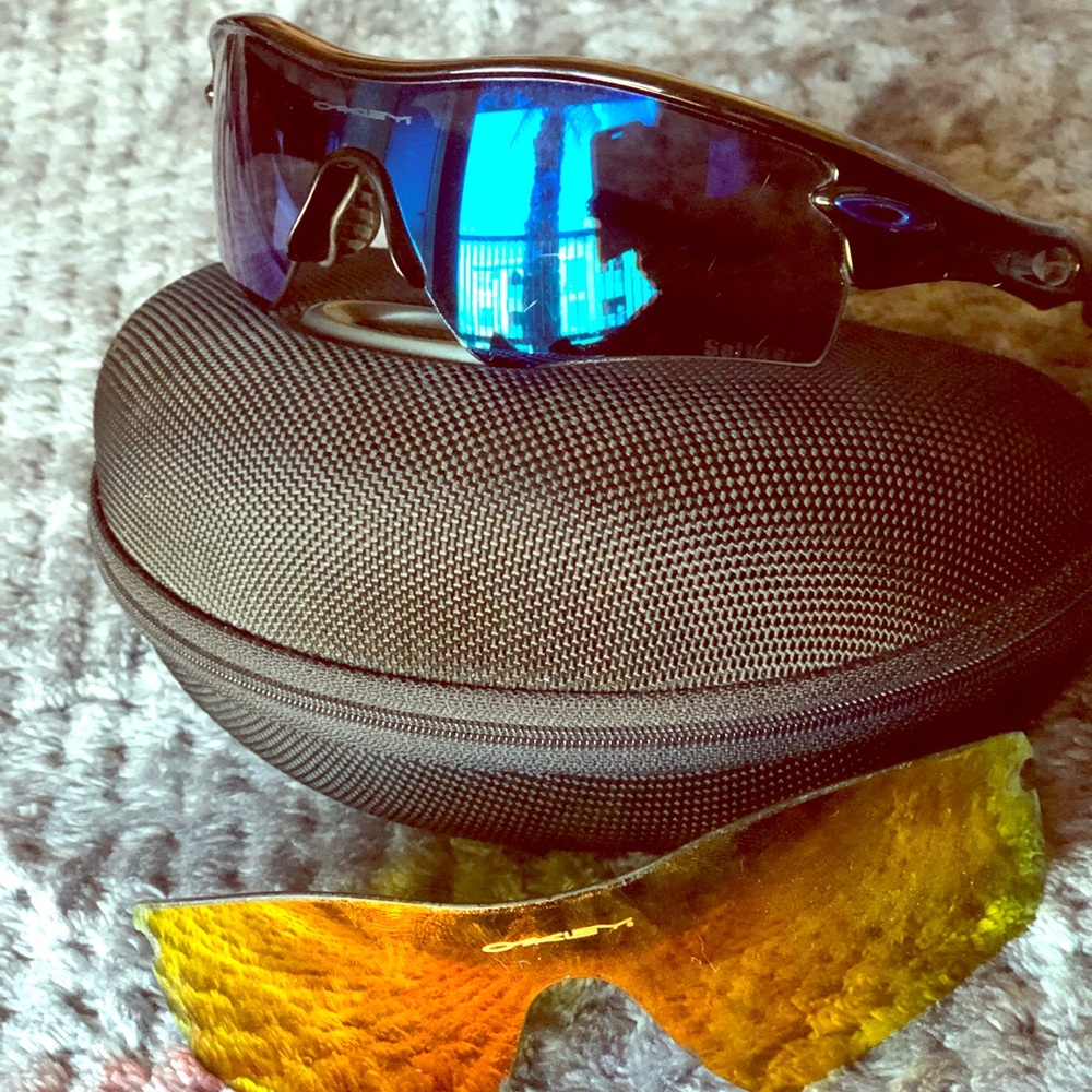 Oakley Radar Polished Black/ Blue / Ice Iridium